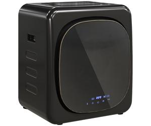 HOMCOM Asciugatrice ad Aria Carico 4kg con Timer e Programma Smart, in Acciaio Inox e ABS, 48x40x56 cm, Nero Aosom Italy