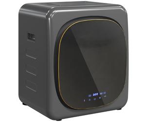 HOMCOM Asciugatrice Elettrica Portatile con Disinfettante UV, Compatto e Timer regolabile, 4 kg Capacità, Acciaio Inossidabile, Grigio Aosom Italy