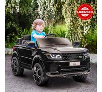 Homcom Auto Elettrica Con Licenza per Bambini dai 3 ai 6 Anni con 2 Motori e Telecomando 12V 110X68X52 cm Nero