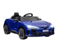 HOMCOM Auto elettrica per bambini 12V telecomando Blu scuro | Veicolo elettrico, Max 5 km/h, Effetti sonori e luminosi, Audi RS E-tron GT