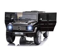 HOMCOM Auto elettrica per bambini Mercedes Benz 12 V con - telecomando parentale in dotazione - V. Max. 5 Km/h - effetti sonori e luminosi - nero