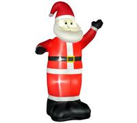 HOMCOM Babbo Natale Gonfiabile 248cm Decorazione Natalizia per Esterno con Luci LED, Gonfiatore e Accessori Montaggio