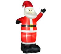 HOMCOM Babbo Natale Gonfiabile 248cm per Esterno con LED Gonfiatore e Accessori