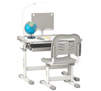 HOMCOM Banco Scuola con Sedia Bimbi 6-12 Anni Altezza Regolabile