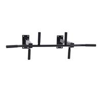 HOMCOM Barra per trazioni a soffitto Barra per trazioni in acciaio Barra di trazione per allenamento a casa casa carico max. 150 kg 105,5x28x49 cm Nero