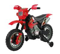 Homcom Batteria per moto elettrica per bambini 6V ricaricabile per bambini dai 3 anni in su Supporto per caricabatterie e ruote