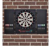 HOMCOM Bersaglio elettronico digitale 8 lettori 12 freccette 30 punte 51x6,5x57cm