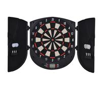 HOMCOM Bersaglio Freccette Elettronico per 8 Giocatori con 6 Freccette, Schermo LCD, 2 Porte e 26 Modalità di Gioco Aosom