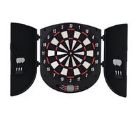 HOMCOM Bersaglio Freccette Elettronico per 8 Giocatori con 6 Freccette, Schermo LCD, 2 Porte e 26 Modalità di Gioco Aosom