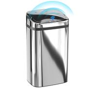 HOMCOM Bidone Rifiuti da 40L con Sensore per Apertura e Chiusura Automatica