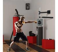 HOMCOM box rack da parete con asta reflex Speedball per adulti