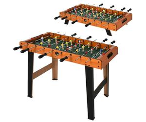 HOMCOM Calcio Balilla con 22 Giocatori Formazione 3:4:3 84.5x40x61.2cm