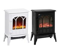 HOMCOM Caminetto da Terra 1000W/2000W Effetto Fiamma Luce Regolabile
