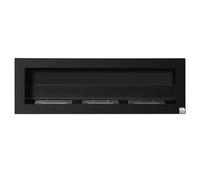 HOMCOM Camino Bioetanolo da Parete 3 Serbatoi da 1L Copertura 20m² 120x15x40cm