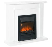 Homcom Camino Elettrico 1000W/2000W Temporizzatore Termostato Fiamma 102X30X95 cm