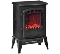 HOMCOM Camino Elettrico con Effetto Fiamma Temperatura Regolabile 1000W-2000W