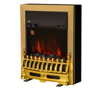 HOMCOM Camino Elettrico da Incasso o a Terra Effetto Fiamma Potenza 1000W/2000W