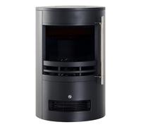 HOMCOM Camino Elettrico da Terra Potenza 900W/2000W con Effetto Fiamma 41 × 41 × 64.5cm Nero Aosom