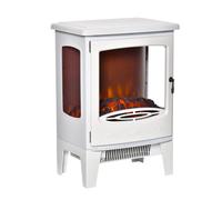 HOMCOM Camino Elettrico Effetto Fiamma 3 Lati Aperti Temperatura 900W-1800W