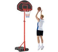 HOMCOM Canestro Portatile Regolabile Base da Riempire con Acqua/Sabbia
