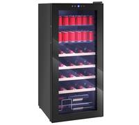 HOMCOM Cantinetta Frigo Vino con Ripiani Regolabili Nero