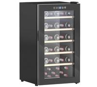 HOMCOM Cantinetta Vino Refrigerata 41 Bottiglie 91L Silenziosa 5-20℃ Nera