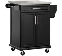 HOMCOM carrello cucina Nero 83.5 × 45.7 × 90.5cm