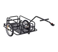 HOMCOM Carrello per Bicicletta Rimorchio Cargo Bici Pieghevole Portata 40kg