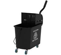 HOMCOM Carrello Pulizie da 20L con Secchio e Strizzatore in PP Blu