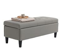 HOMCOM Cassapanca 136L Pouf Contenitore Poggiapiedi Grande