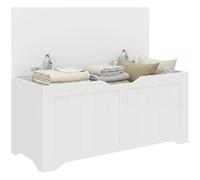 HOMCOM Cassapanca Contenitore da Interno 136L 100x40x45 cm Bianco