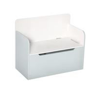 HOMCOM Cassapanca per giocattoli per bambini, panca portaoggetti con cilindro pneumatico, 60 x 30 x 50 cm, bianco