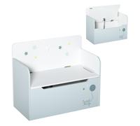 HOMCOM Baule Portagiochi Cassapanca in Legno per Cameretta Bambini