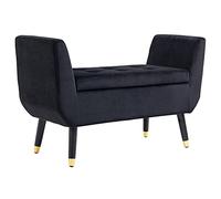 HOMCOM Cassapanca portaoggetti 107x42x65cm, nero