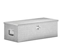 HOMCOM Cassetta degli Attrezzi Cassa Box Portautensili Alluminio 76cm Argento Aosom Italy