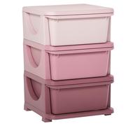 HOMCOM Cassettiera 6 Cassetti per Bambini 3-6 Anni con Bordi Arrotondati, Mobile