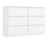 HOMCOM Cassettiera con 3 Cassetti, Mobile Moderno per la Camera da Letto, 112x34x75 cm, Bianco Aosom Italy