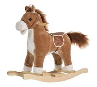 Homcom Cavallo a dondolo con musica in movimento bocca e coda per +36 mesi 65X32.5X61