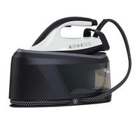 HOMCOM Centro stiro 2800W 100 g/min 8 Barre Funzione ECO Piastra in ceramica Doppio strato Stiratura verticale Potente Spegnimento automatico Sistema autopulente Anticalcare Serbatoio rimovibile 2 L