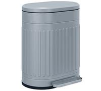 HOMCOM Cestino 20L a pedale con coperchio, secchio interno estraibile, funzione Soft-Close 36,5 x 31,2 x 45 cm, Grigio Aosom Italy