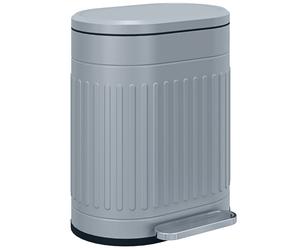 HOMCOM Cestino 20L a pedale con coperchio, secchio interno estraibile, funzione Soft-Close 36,5 x 31,2 x 45 cm, Grigio Aosom Italy