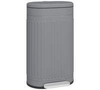 HOMCOM Cestino 30L a pedale con coperchio, secchio interno estraibile, funzione Soft-Close, 36,5 x 31,2 x 60,8 cm, grigio Aosom Italy
