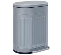 HOMCOM Cestino a pedale 20L antimpronte chiusura morbida Grigio