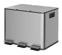 HOMCOM Cestino Rifiuti in Acciaio e PP