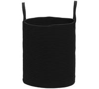 HOMCOM Cesto Portabiancheria da 36L Portatile e Pieghevole Ø38x45 cm Nero