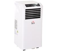 HOMCOM Climatizzatore Portatile con Telecomando, Ventilatore Copertura max. 28 m², 35.4x33.8x69.8 cm, Bianco Aosom Italy