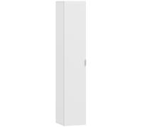 HOMCOM Colonna Bagno Sospesa con Ripiani Regolabili e Chiusura Soft Close Bianco
