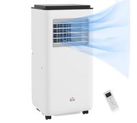 HOMCOM Condizionatore Portatile 7000 BTU con 5 in 1 e Timer 24h, Climatizzatore Portatile con Deumidificazione, Ventilazione, Raffreddamento, 33x28x70.4 cm, Bianco