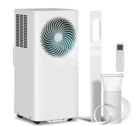 HOMCOM Condizionatore Portatile 9000BTU con Telecomando, 33 m², Bianco