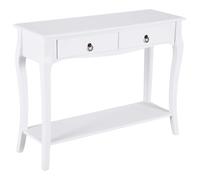 HOMCOM consolle credenza mobili soggiorno tavolino da ingresso con cassetti e ripiano dal design elegante 100x33x76 cm